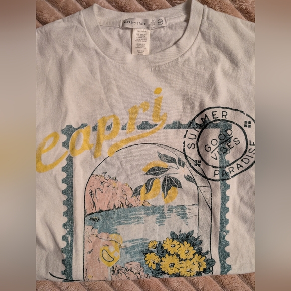 🍋🇮🇹 Capri Limoncello Italian Graphic White T-Shirt - Picture 7 of 9